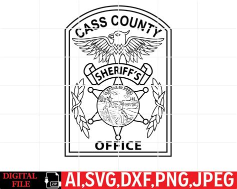 Cass County Sheriff Office Badge | Silhouettefile