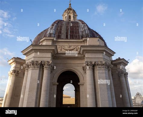 St Peter's Basilica dome, Vatican city Stock Photo - Alamy