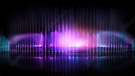 Purple Colorful Night View Minimalistic Powerpoint Background For Free Download - Slidesdocs