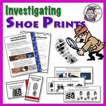 Middle School Forensics: Impression Evidence - Shoe Prints Concept & Activities