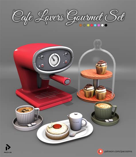 Pacosims Sims4 Custom Content Pacosims Spettacolare Coffee Machine ...