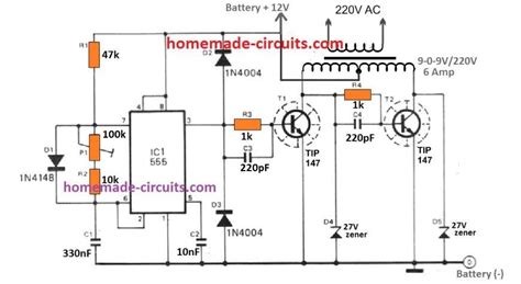 6 Best IC 555 Inverter Circuits Explored – Homemade Circuit Projects