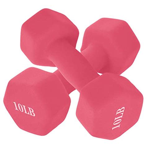 10 lb Dumbbells Hand Weights Set of 2 - Vinyl Coated Exercise TOP ...