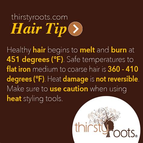 Safe temperature to flat iron hair