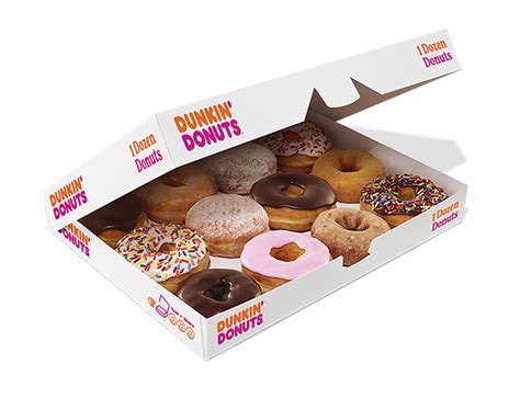 Donut Dunkin Doughnuts Box