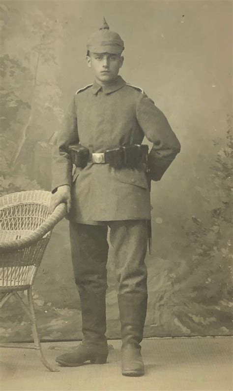 WW1 Imperial German Infantry Soldier Photograph.