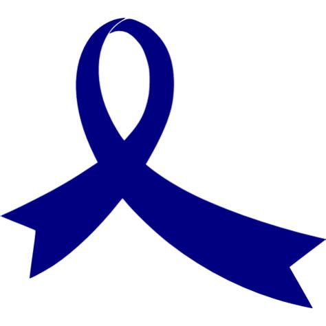 Navy blue ribbon 14 icon - Free navy blue ribbon icons