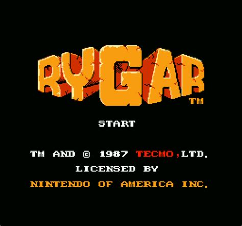 Game: Rygar [NES, 1987, Tecmo] - OC ReMix