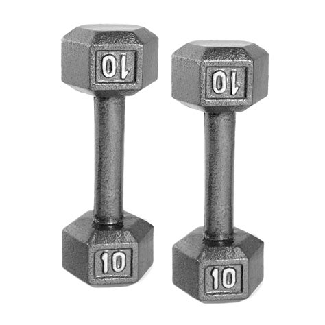 CAP Barbell Cast Iron Dumbbell Weights, 10 Lbs., Pair - Walmart.com