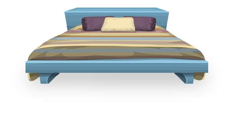 Free vector graphic: Bed, Furniture, Bedroom, Pillows - Free Image on Pixabay - 575796