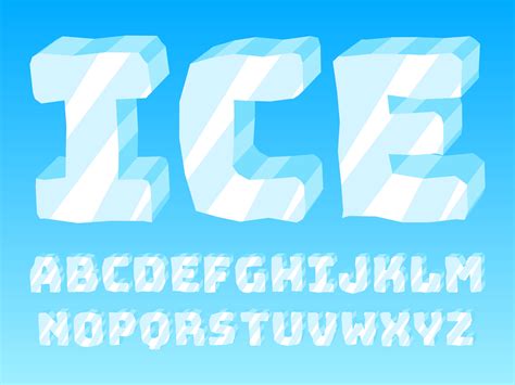 Ice Font Vector Art, Icons, and Graphics for Free Download