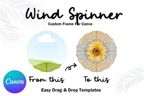 Wind Spinner Canva Frame Template Graphic by Mellow Template · Creative Fabrica