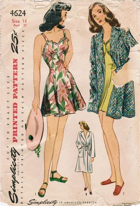 1940s Simplicity 4624 FF Vintage Sewing Pattern Misses' | Etsy | Swimsuit pattern, Pinup bathing ...