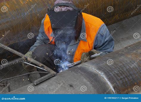 Water pipe repair stock image. Image of concrete, clay - 199785217