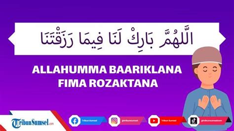 Tag: doa sebelum makan dan artinya - Arti Allahumma Bariklana Fima ...