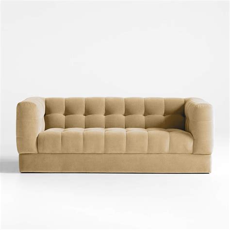 Chiltern Velvet Tufted Sofa 78" + Reviews | Crate & Barrel Canada