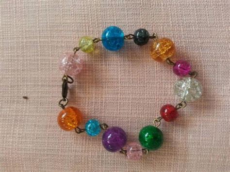 Assorted Glass Bead Bracelet