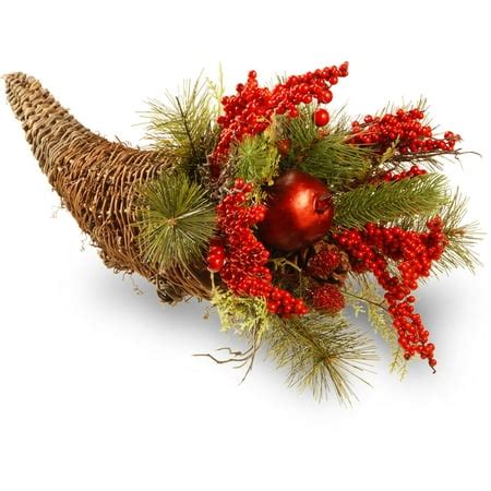 20" Holiday Cornucopia Basket - Walmart.com