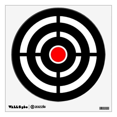 Bullseye Shooting Range Target Practice Wall Sticker | Zazzle | Range ...