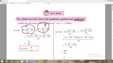 Quadratic Equation (alpha, beta) - YouTube