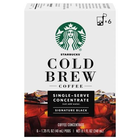 Starbucks® Signature Black Cold Brew Coffee Concentrate, 6 ct - Ralphs