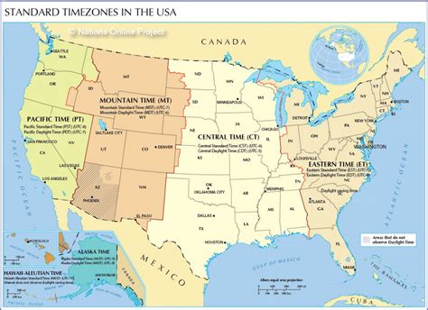 Printable Map Of Us Time Zones With State Names | Printable Maps