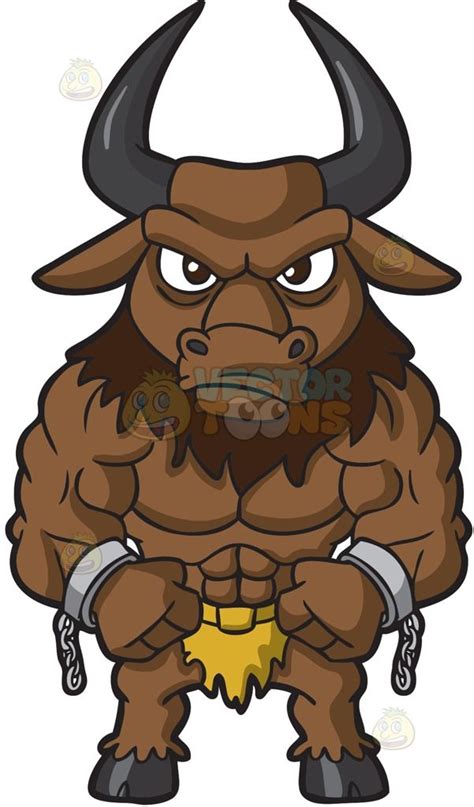 A muscular Minotaur : A mythical creature that looks like a half man ...