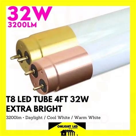 T8 Led Tube 32W (Extra Bright) x30PCS LED T8 Lampu Kalimantang Casing Fitting Box Bundle 4ft ...