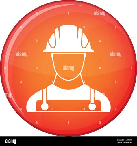 Builder icon, flat style Stock Vector Image & Art - Alamy