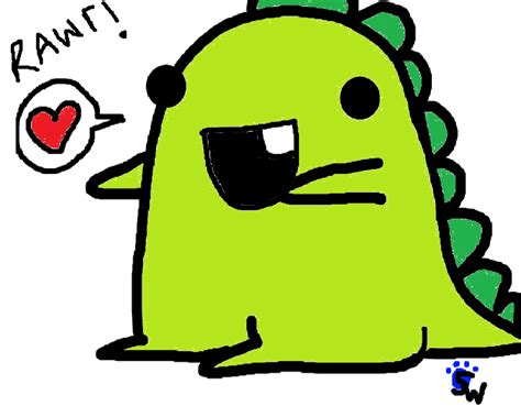 RAWR cute dino by FlamePhoenixHawkes on DeviantArt