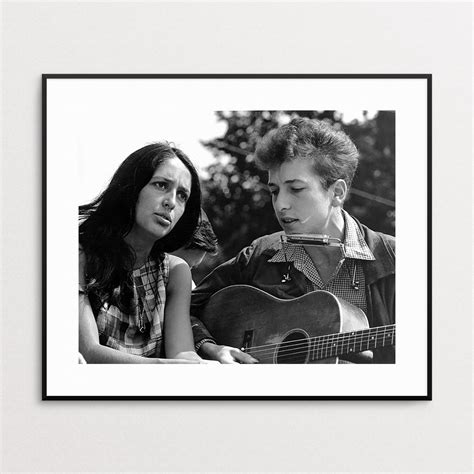 Bob Dylan and Joan Baez Singing at Civil Rights March 1963