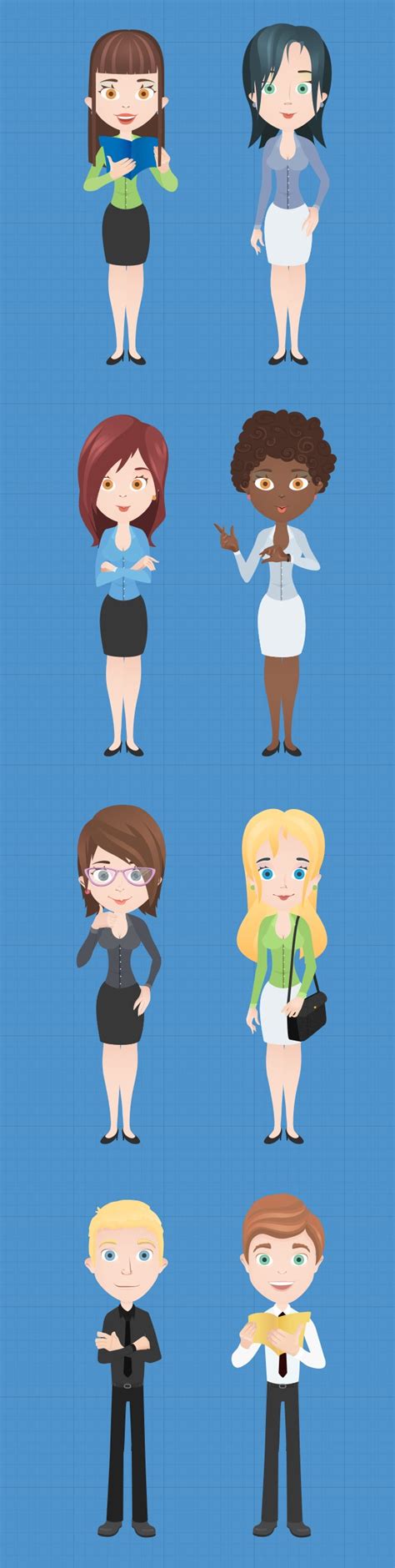 Free vector characters