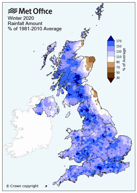 Average Rainfall Map Uk