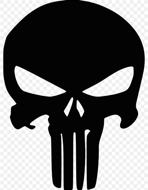 Punisher Logo Marvel Comics Decal, PNG, 784x1051px, Punisher, Black And White, Bone, Decal ...