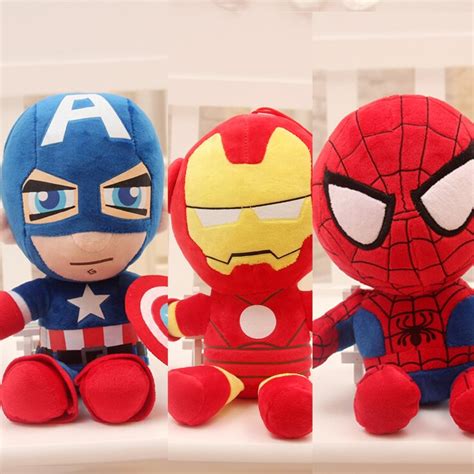 27-40cm Marvel The Avengers Cartoon Cute Kawaii Anime Plushies Iron ...