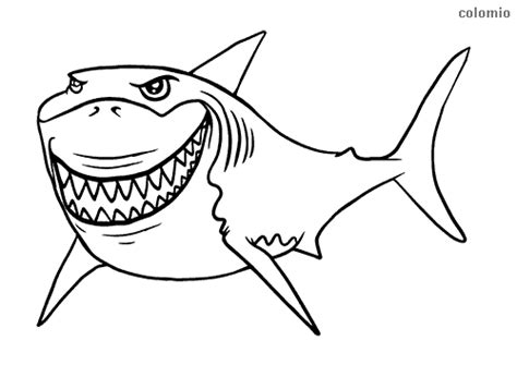 Sharks coloring pages » Free & Printable » Shark coloring sheets