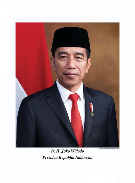 Inilah Foto Resmi Jokowi-Ma'ruf Amin Sebagai Presiden-Wakil Presiden ...