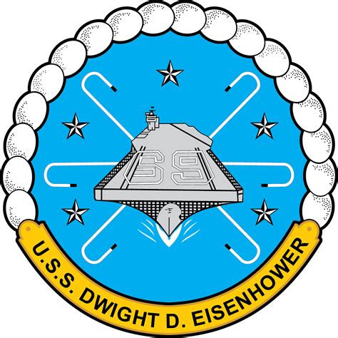 USS Dwight D. Eisenhower CVN-69 Crest Decal - New US Navy Aircraft ...