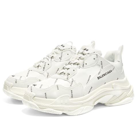 Balenciaga All Over Logo Triple S Sneaker Balenciaga