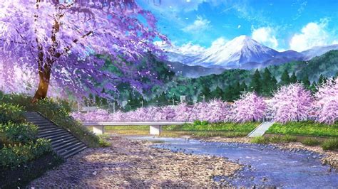 Anime Flower Field Scenery Wallpapers - Wallpaper Cave