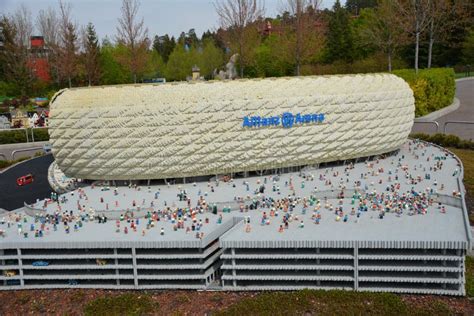 Allianz Arena is a Football Stadium in Munich, from Plastic Lego Block ...