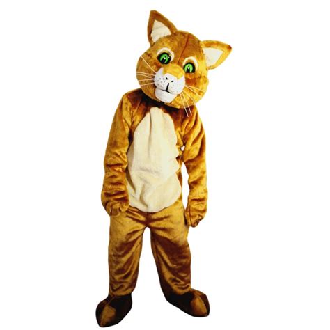 Brown Cat Mascot Costume Adult Costume