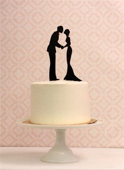 Silhouette Wedding Cake Topper Silhouette Cake Topper Made