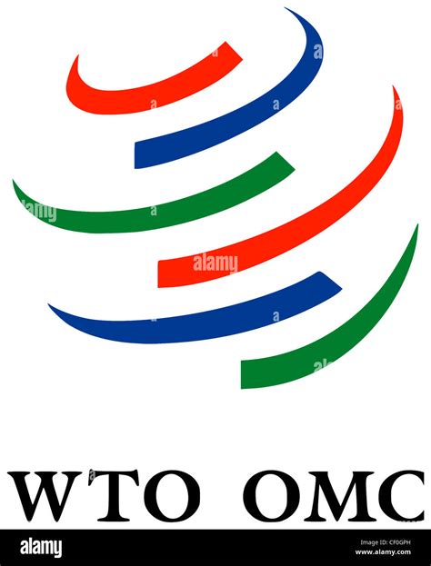 Logo of the World Trade Organization WTO based in Geneva Stock Photo - Alamy