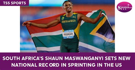 South Africa's Shaun Maswanganyi Sets New Record in Sprinting