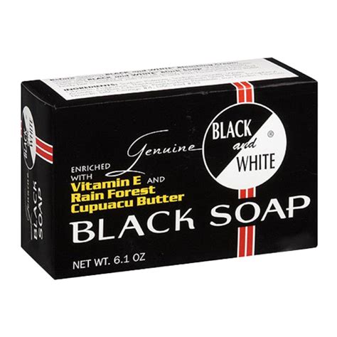 Black and White Black Soap Enriched With Vitamin E And Rain Forest ...