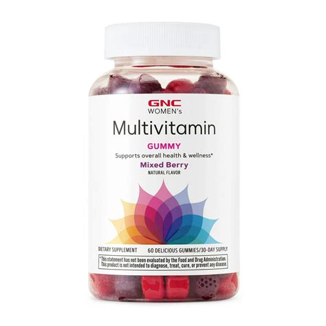 GNC WOMEN'S MULTIVITAMIN Gummies, 60 Gummies, Complete Multivitamin and Multimineral Gummy for ...