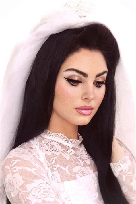 Priscilla Presley Bridal Makeup | 60s Makeup | 60s makeup and hair, Wedding makeup vintage ...