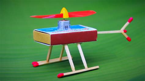 4 Amazing DIY TOYs - How to make a Helicopter with matchbox - YouTube