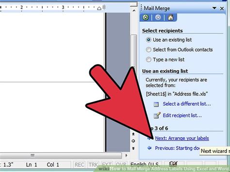 How to Mail Merge Address Labels Using Excel and Word: 14 Steps